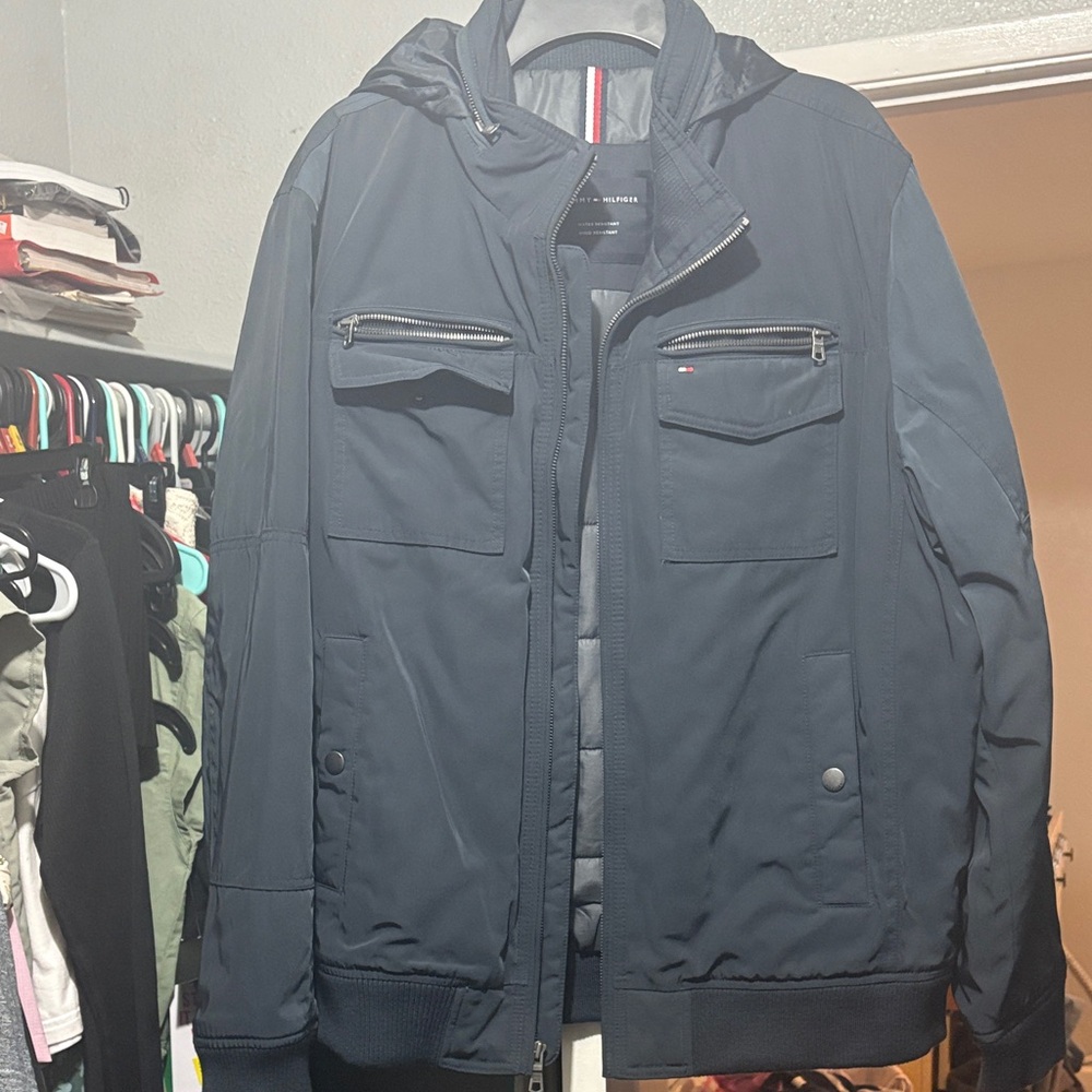 Tommy Hilfiger Men's Dark Blue Performance Jacket